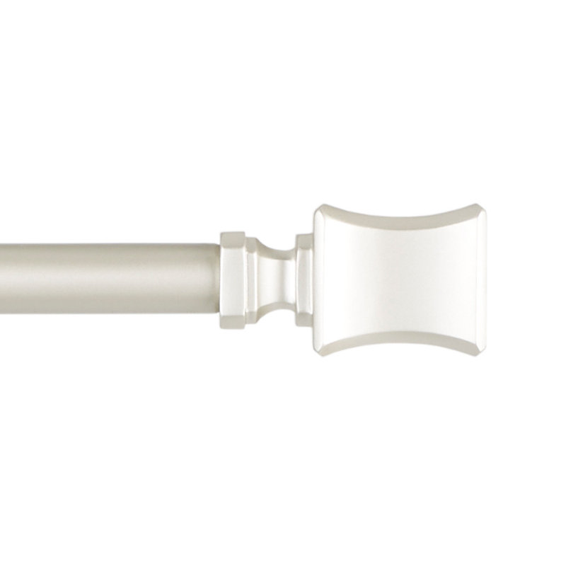 Ensemble de tringle à rideaux et de faîteau 1 "Buglosse Loran, réglable, Nickel mat, 36" - 72"