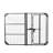 Queen Bed Base With Head Up Adjustable Option, And Stable, 13.58 In Product Height, Black Steel Only Bed, 59.5 Width, 88.23 Lb Package Weight,