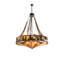 Luminaire suspendu unique en cuivre antique à 17 lumières Jaleiah