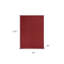 Tapis d'extérieur rouge brique 5 pi x 7 pi résistant aux taches