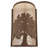 Rustic Lodge Flush Mounted Sconce
