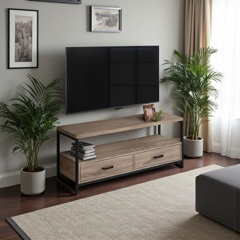 Dreid 48 Inch TV Stand, Beige