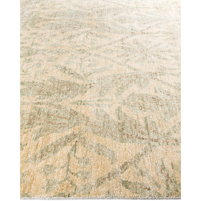 Overdyed One-of-a-Kind Rectangle 8'2" X 10'3" Hand Knotted Area Rug