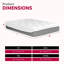 Ultra 13 po Matelas en mousse viscoélastique imprégnée de gel pour grand lit, housse de lit double moelleuse, structure de soutien en polyuréthane double couche de 9 pouces, 3 dissipations de chaleur, 1 mouvement en moins, gris et blanc, conception moderne, taille,
