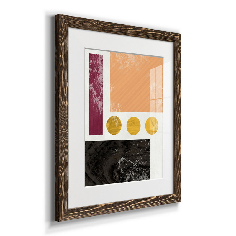 «Sunset Pond I», reproduction d'art sur papier encadré, H 24 po x l 18 po x P 1,5 po, Noyer