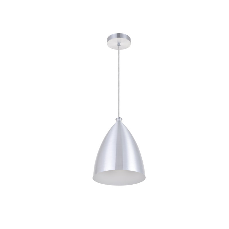 Laverriere 1 - Light Single Pendant, 11.7" H x 9" W x 9" D, Burnished Nickel
