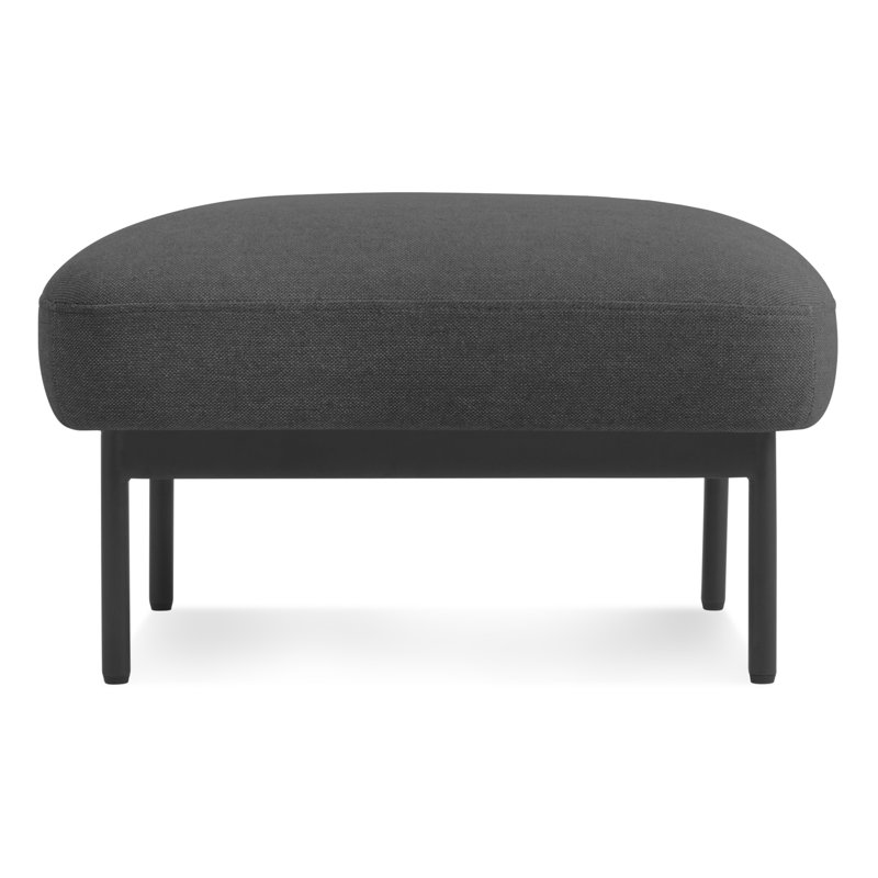 Puff Puff Ottoman, Black, Maharam Meld in Panda