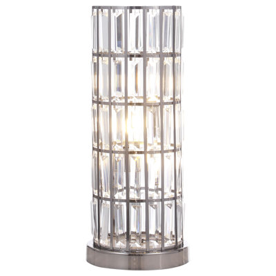 Lampe de chevet à abat-jour en cristal 20 pouces Dodson