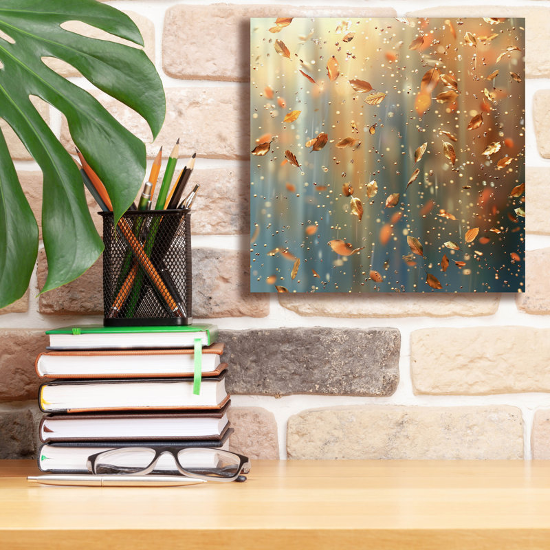 "Epic Graffiti" Autumn Shower "par r3darch0n, art mural sur toile, H 12 po x l 12 po x P 0,75 po