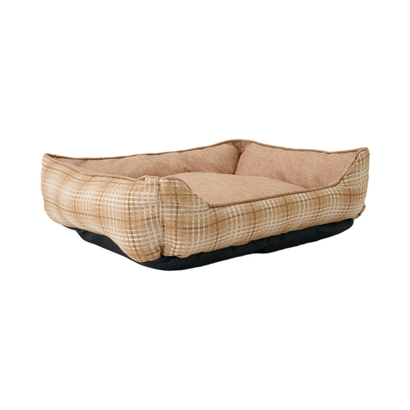 Pet Bed, Khaki, Medium (14cm H x 60cm W x 50cm D)