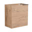 Armoire de salle de bain flottante 18 po avec lavabo et porte en résine blanche - espace de rangement moderne et spacieux disponible en matériau de contreplaqué