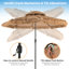 Parasol de plage éclairé 120 po Mcreynolds Hartsock