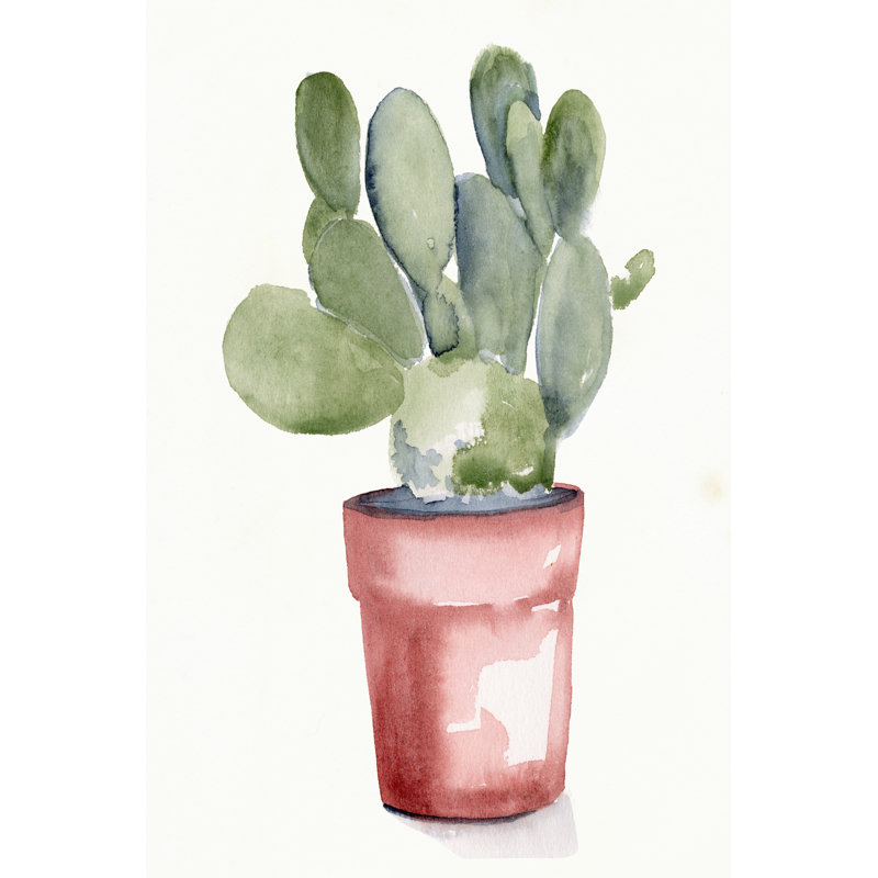 Potted Succulent I by Jennifer Paxton Parker - Wrapped Canvas Painting, 122cm H x 81cm W