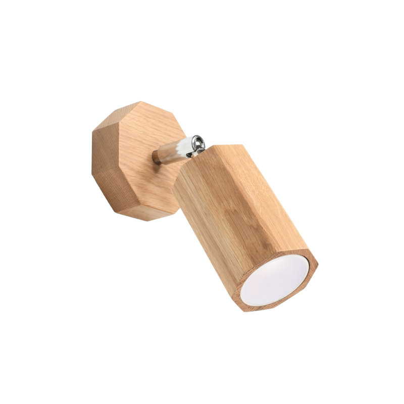 Solid Wood Flush Mounted Sconce
