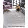 Tapis gris argenté à motif géométrique glam