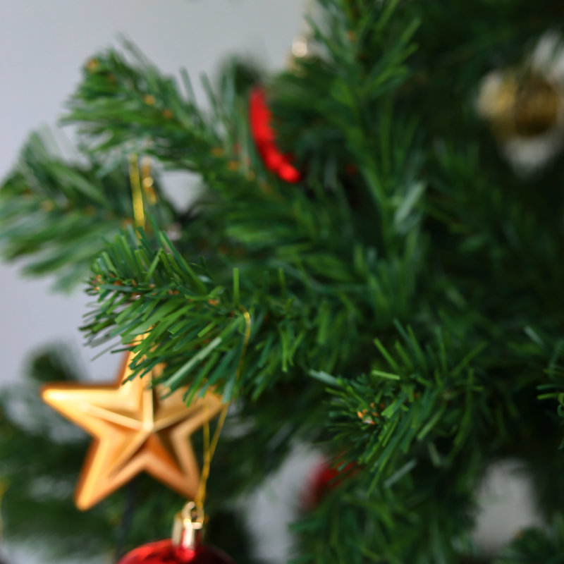 Christmas Tree Amsterdam, Extra Thick Artificial Tree, Real PVC Effect Tree, 6.89ft H
