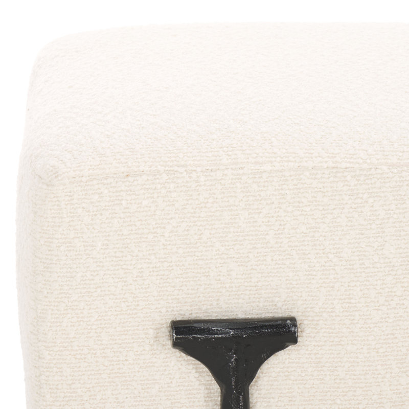 Jessa Boucle Bench, Black