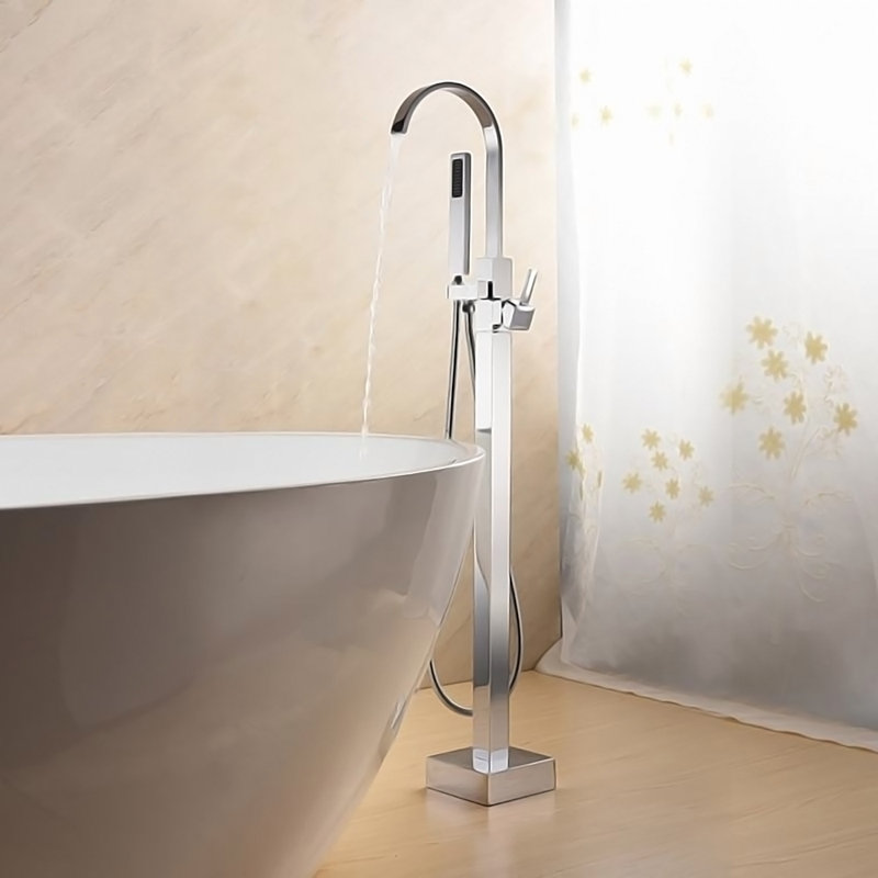 Casey 1 Handle Floor Tub Filler with Diverter