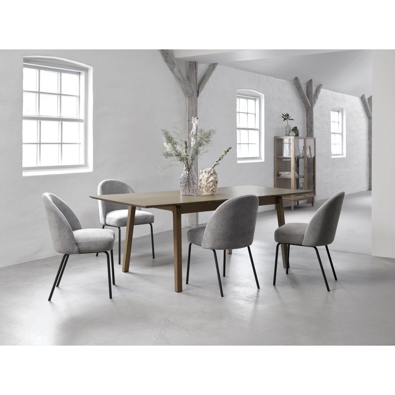 Bodiam Oak Dining Table, Smoked, 75cm H x 95cm W x 140cm L