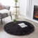 Tapis noir à poils longs Modern
