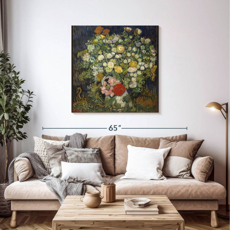 Bouquet de fleurs Harnek dans un vase, H 39 po x l 39 po