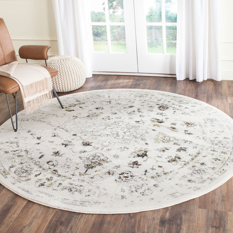 Spann Porcello Performance Abstract Rug, Round 6'7"