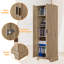 Medium Density Fiberboard (MDF) Single Storage Cabinet ( 71.2'' H x 23.3'' W x 16.9'' D)-1468260157
