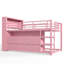 Lit mezzanine Nook Twin Low en métal pour enfants avec tiroirs de rangement et éclairage DEL-135825275