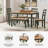 Malkin Dining Table With 4 Chairs And Bench, Set Of 6-99374589-111275601