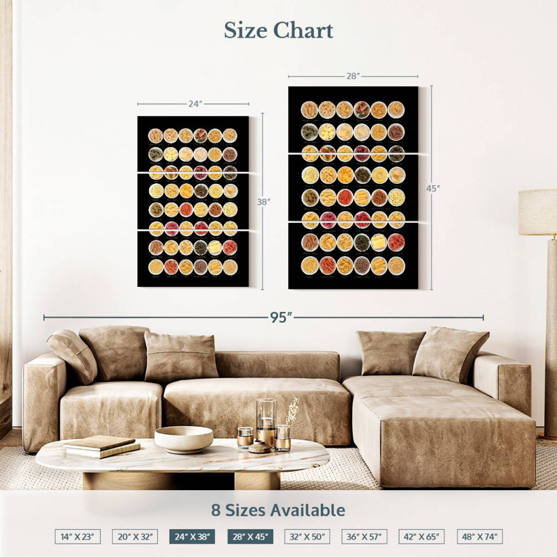Yarlin Pasta Sampler, 38" H x 24" W