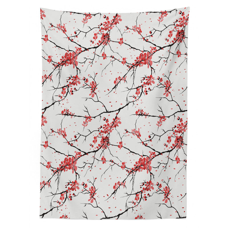 Nature Dining Room Kitchen Tablecloth, 84" L x 60" W