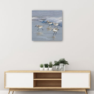 Sandpiper Beach I by Studio Arts Canvas Art Print