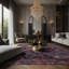 Tapis noir soyeux et moelleux-100902315