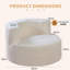 One Seater Compressed Round Curved Lounge Chair-2011588806