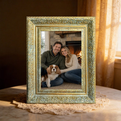 5" x 7" Antique Gold 1PC Sophisticated Picture Frame for Office Decor