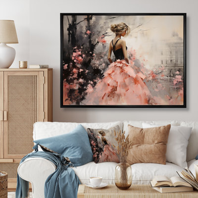 Fashion Pink Dress Elegance Unveiled I - Fashion Wall Art