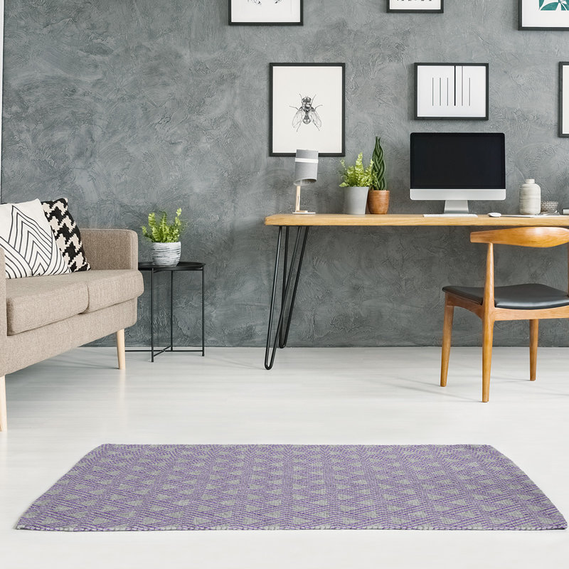 Chenille Geometric Indoor Rug, Rectangle 4' x 6'