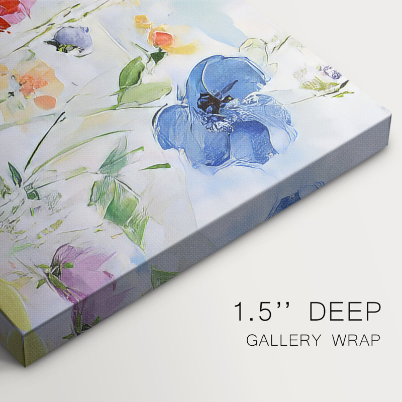 Abstract Series 9 #LXXXIV-Wide Gallery Wrapped Canvas, 12" H x 30" W