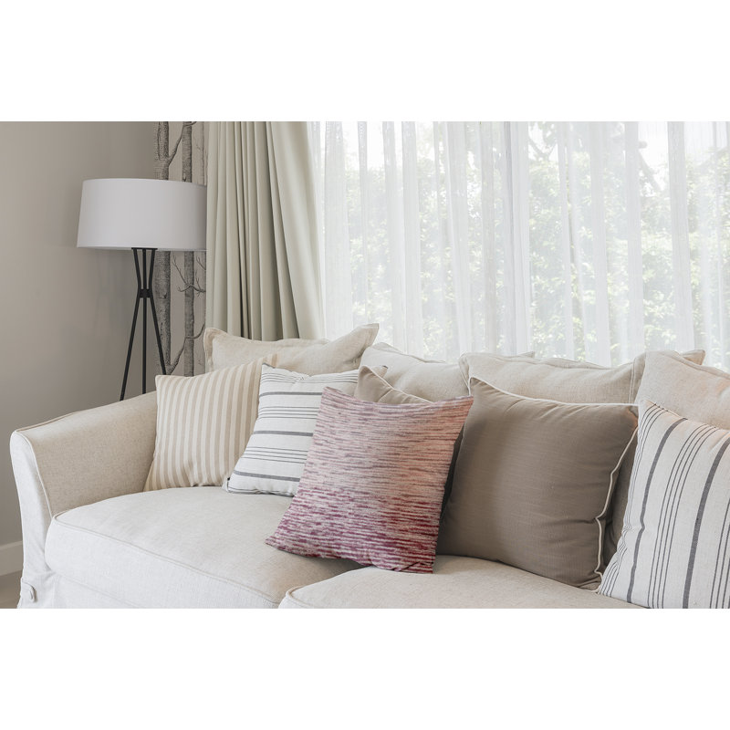 Coussin et housse de coussin carré Beach Vacation, H 26 po x l 26 po, Mauve