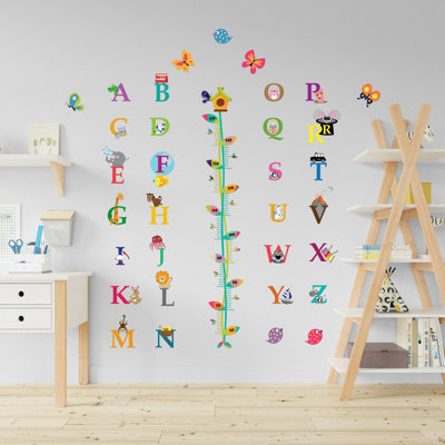 Adhésif décoratif alphabet et papillon