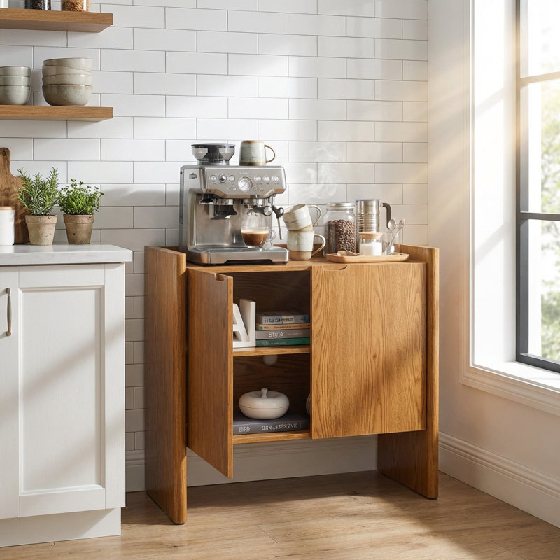 Buffet avec tablettes réglables