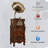 Nut-brown+Gold Free Form Solid + Manufactured Wood+Copper Media Players