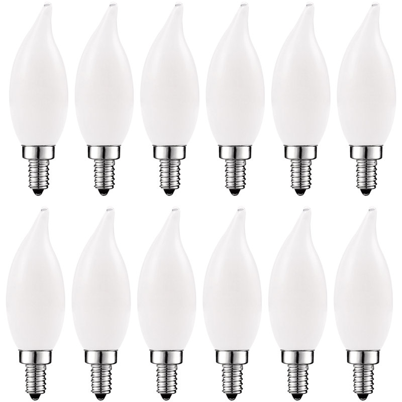 5 watts (équivalent à 60 watts), DEL CA11, ampoule à intensité variable, blanc chaud (2700 K) / culot candélabre