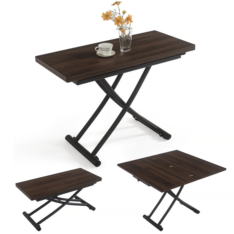 Extendable Metal Base Dining Table