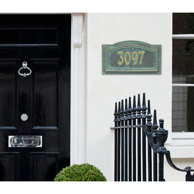 Plaque d'adresse murale 1 ligne Signature Series