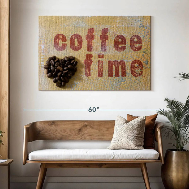 Tergel Coffee Time Typography, 32" H x 48" W