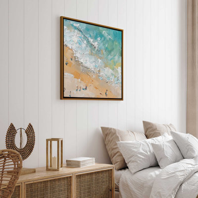 «Sandy Serenade on Canvas» par Azure Artisanal Studio, reproduction