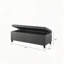 Banc de rangement capitonné à fermeture douce-1224593160