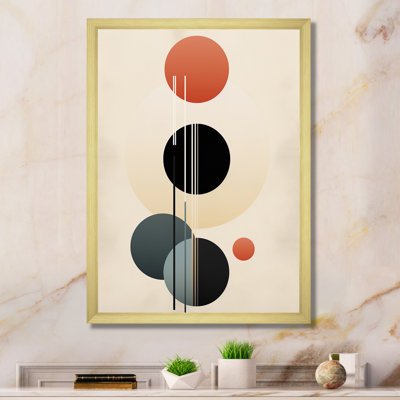 «Waning With The Moon», circulaire géométrique rétro I - décoration murale géométrique moderne