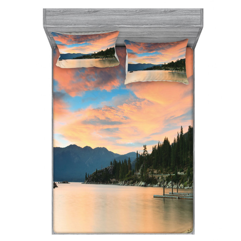 Microfiber Sheet Set, Queen Sheet Set with Fitted Sheet